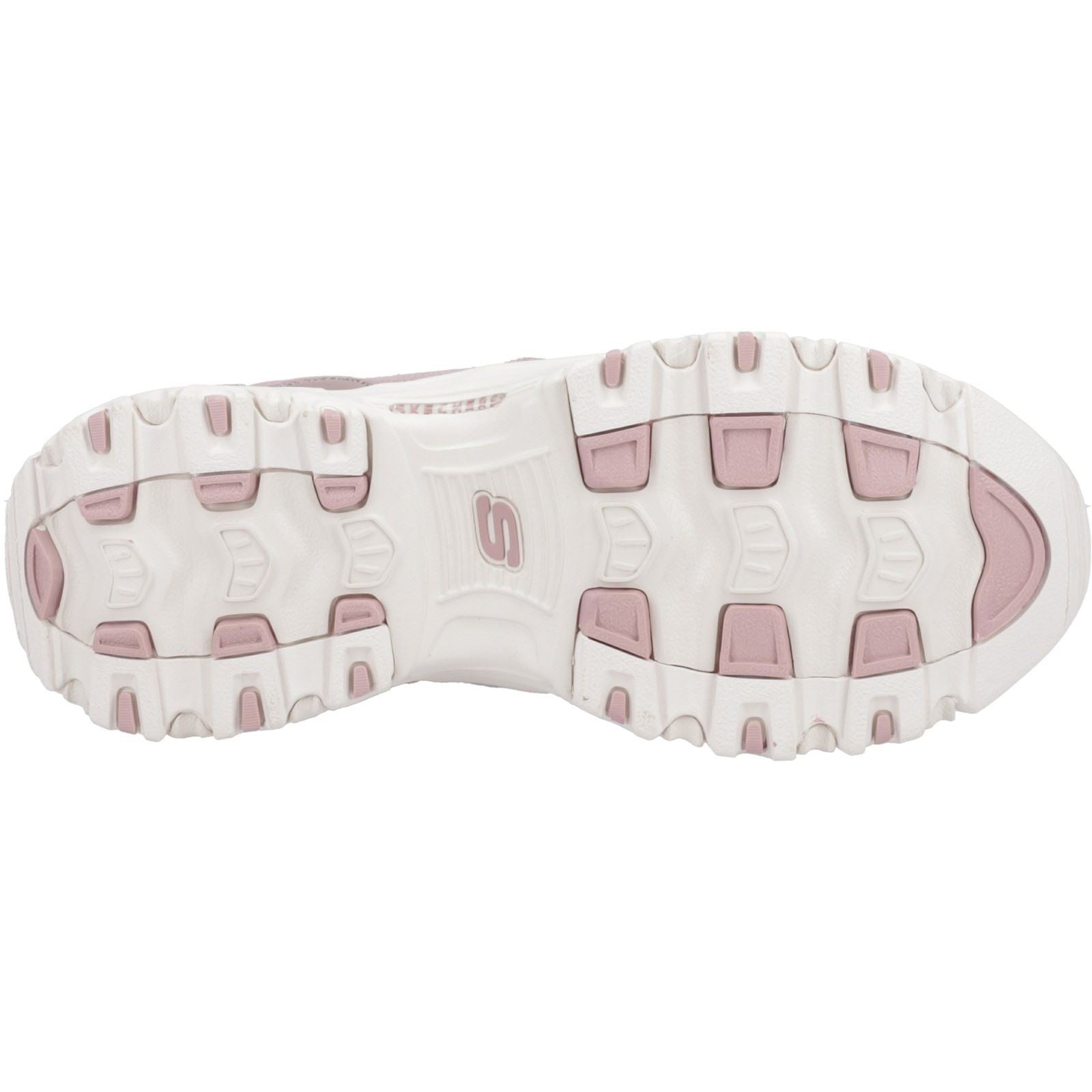 Skechers D'Lites Bottes Roses Poudrées Pour Femmes En Cuir