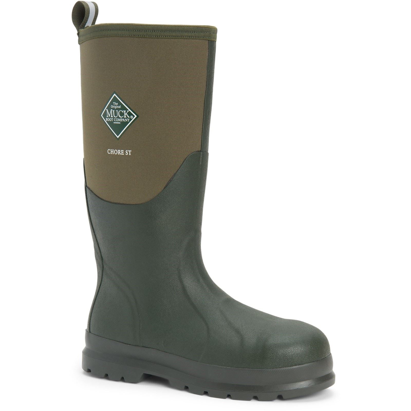 Muck Boots Chore Classic Hi Steel Cap Bottes En Néoprène Moss Wellington
