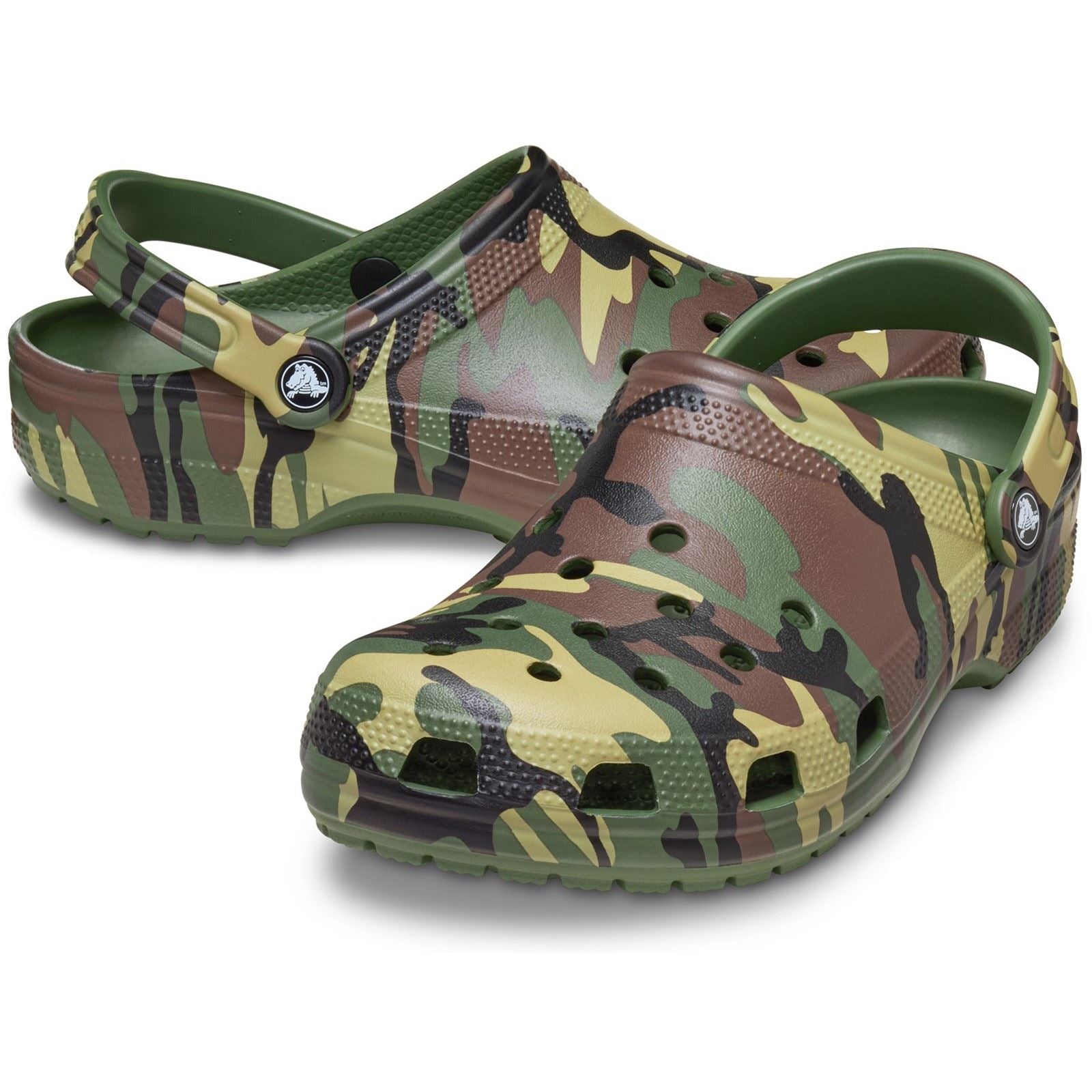 Crocs Classic Camouflage Sabots Verts Armée Pour Hommes En Eva