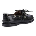 Sperry Authentic 2 Eye Chaussures Bateau Noires En Cuir Pour Femme