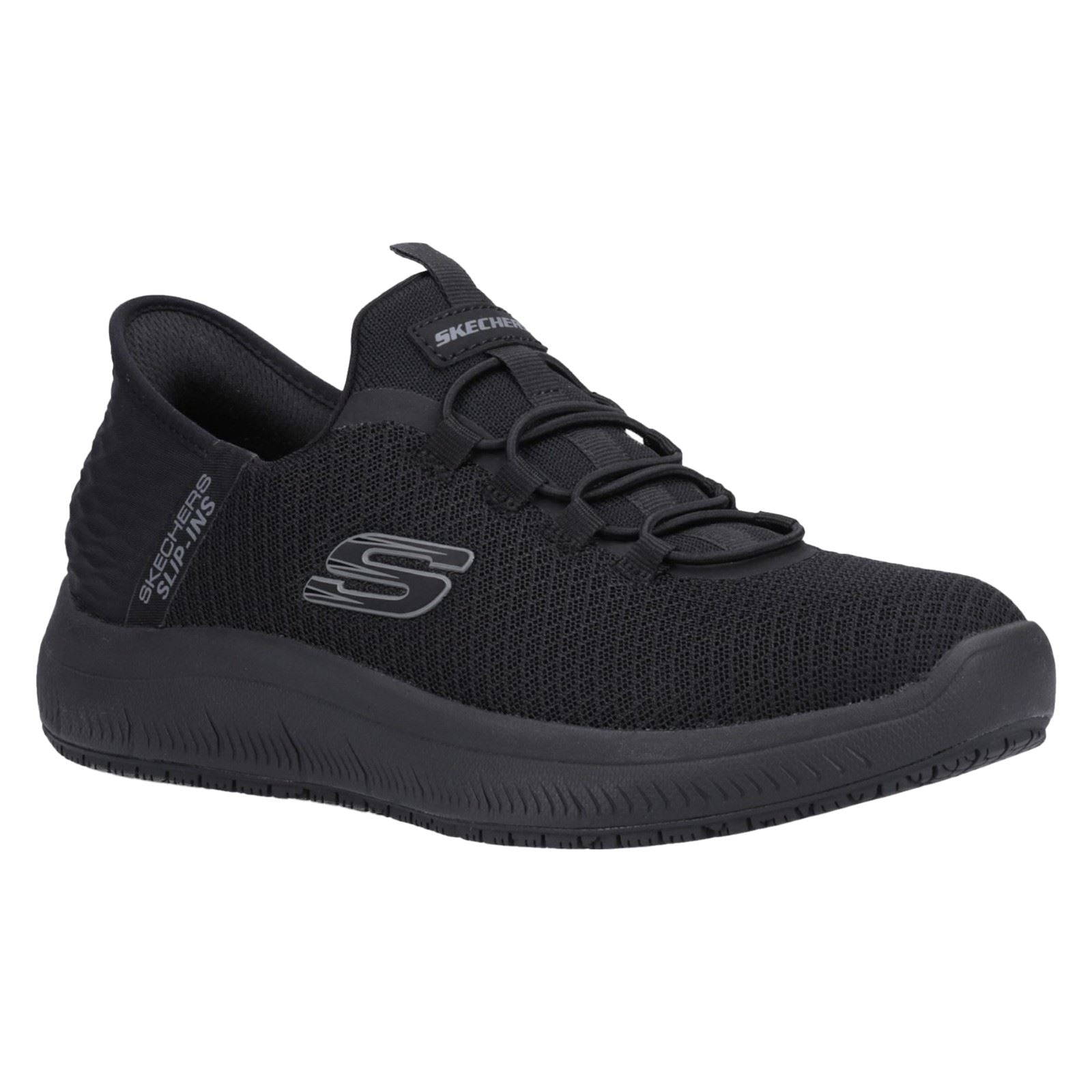Skechers Workwear Summits - Colsin Baskets De Sécurité Noires Pour Hommes En Textile