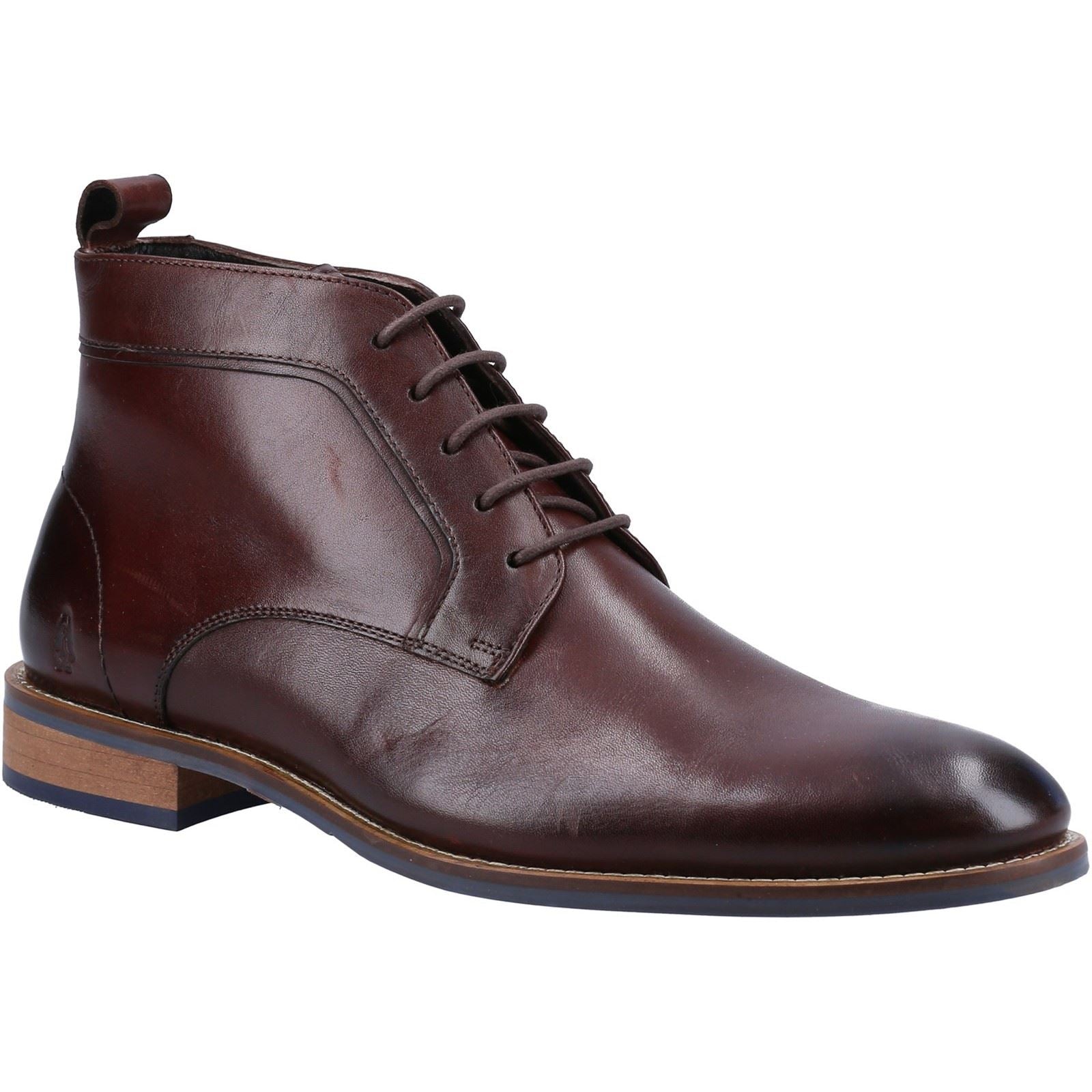 Hush Puppies Declan Lace Bottes En Cuir Marron Pour Homme