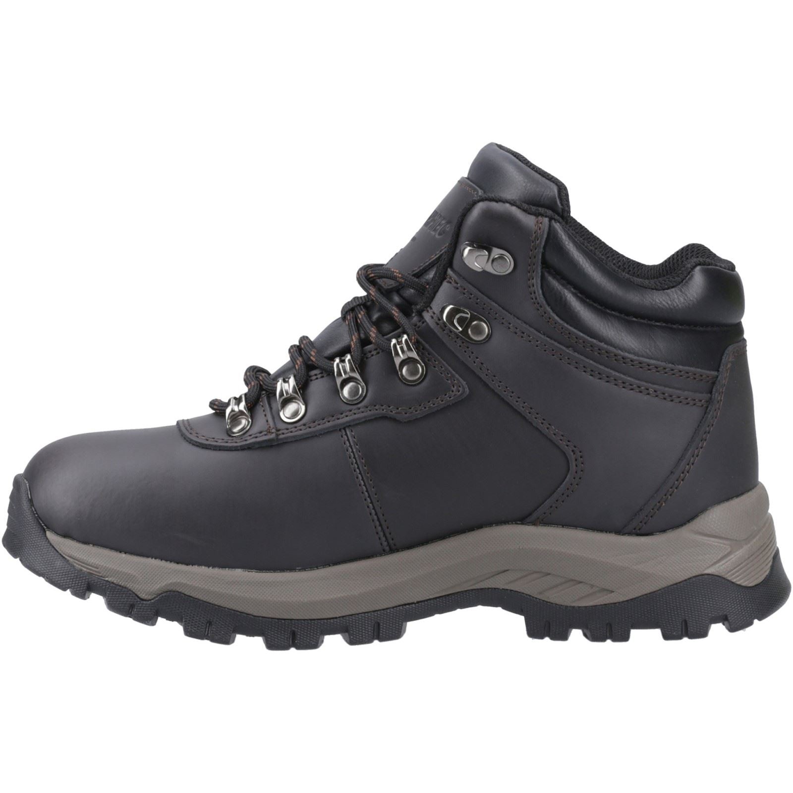 Hi-Tec Eurotrek Lite Waterproof Chaussures De Randonnée En Simili Cuir Pour Homme De Couleur Chocolat Foncé