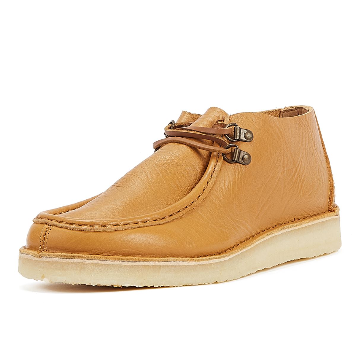 Clarks Originals Bottes Légères Pour Hommes De Couleur Tan Clair Desert Nomad Leather Curry