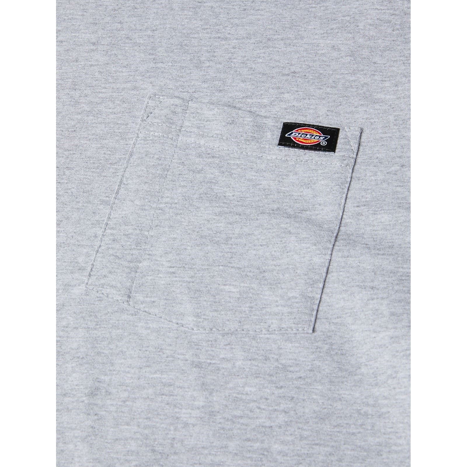 Dickies Pocket Tee Long Sleeve T-Shirt Gris En Coton Pour Homme