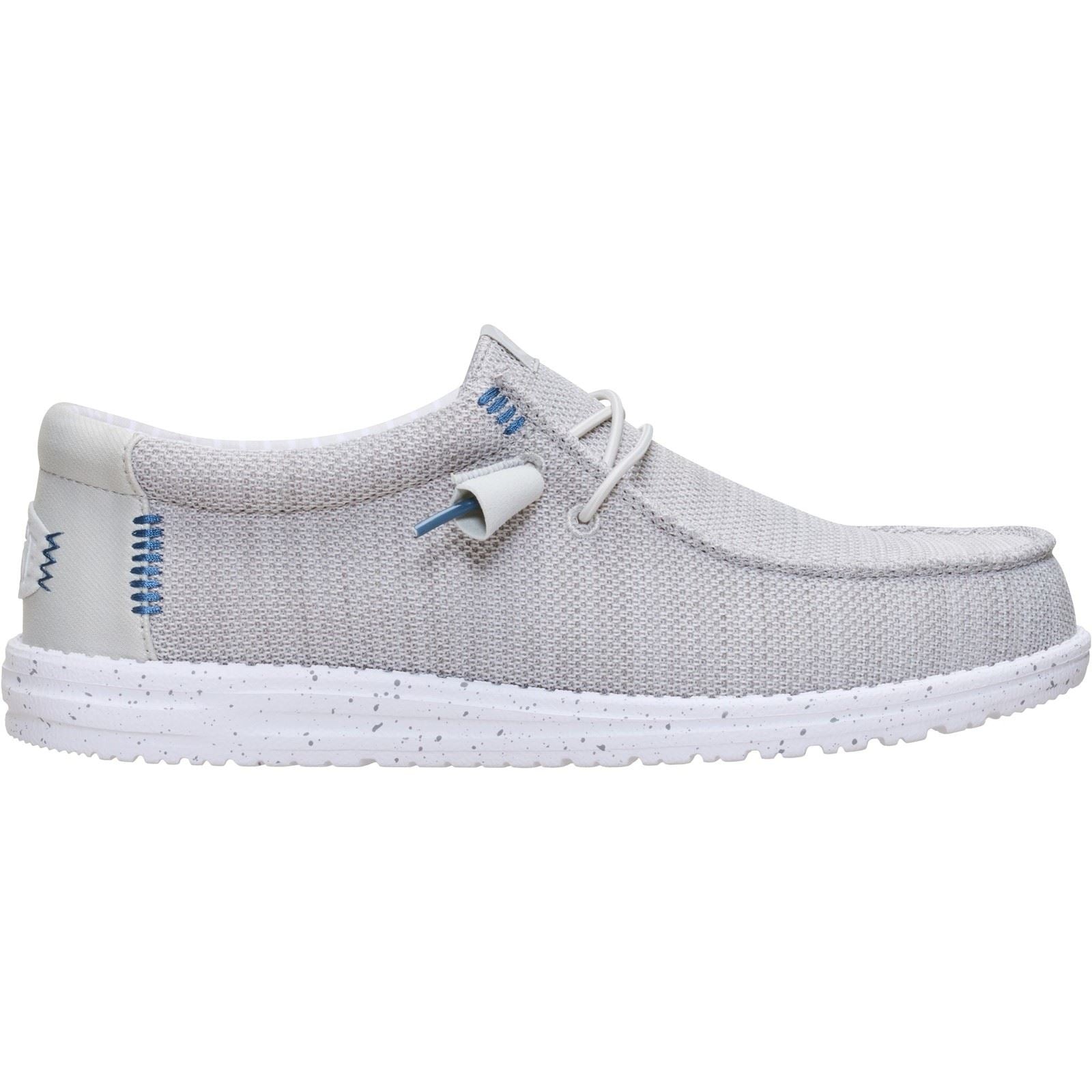 HEYDUDE Wally Stretch Sox Mocassins En Polyester Pour Hommes Bleu Aube/Multi