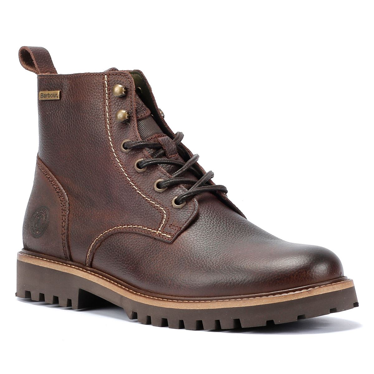 Barbour Foggy Bottes en cuir marron pour hommes
