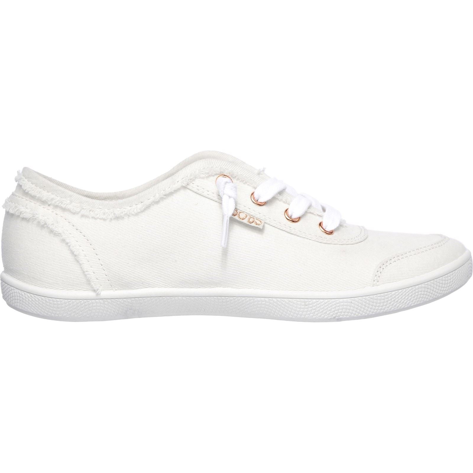 Skechers BOBS B Cute Baskets Blanches En Coton Pour Femmes