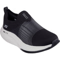 Skechers GO WALK Max Walker Sally Sneakers Noires/Blanches Pour Femmes En Textile