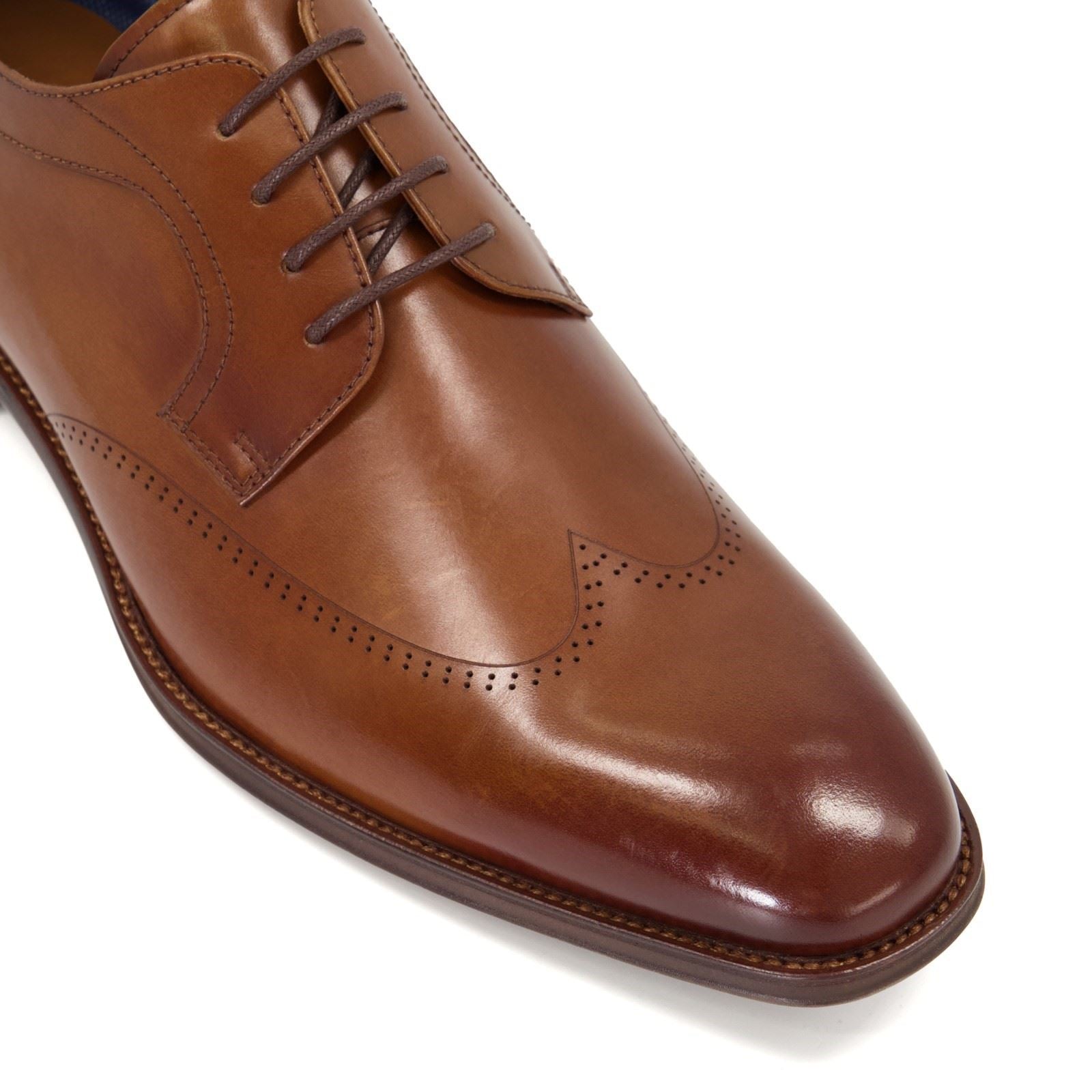 Dune Sheath Chaussures Oxford Pour Hommes En Cuir Couleur Fauve