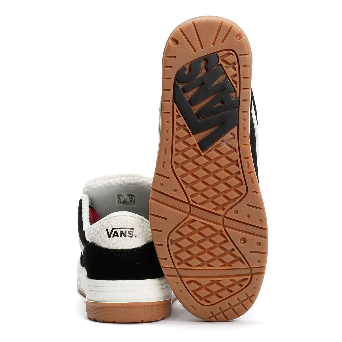 Vans Hylane Oversized Lace Baskets Noires Pour Femmes