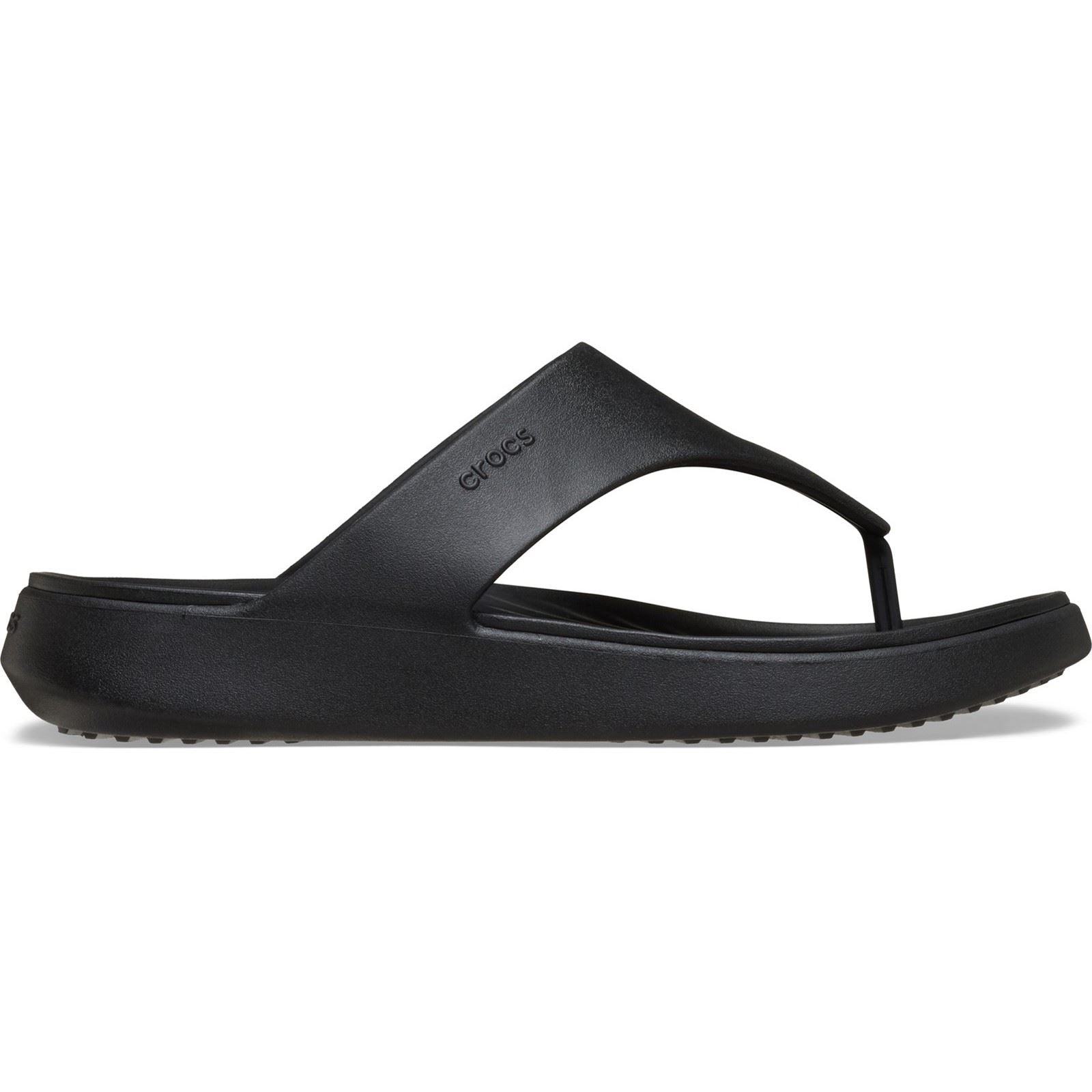 Crocs Getaway Triangle Sandales Noires Pour Femmes En Eva