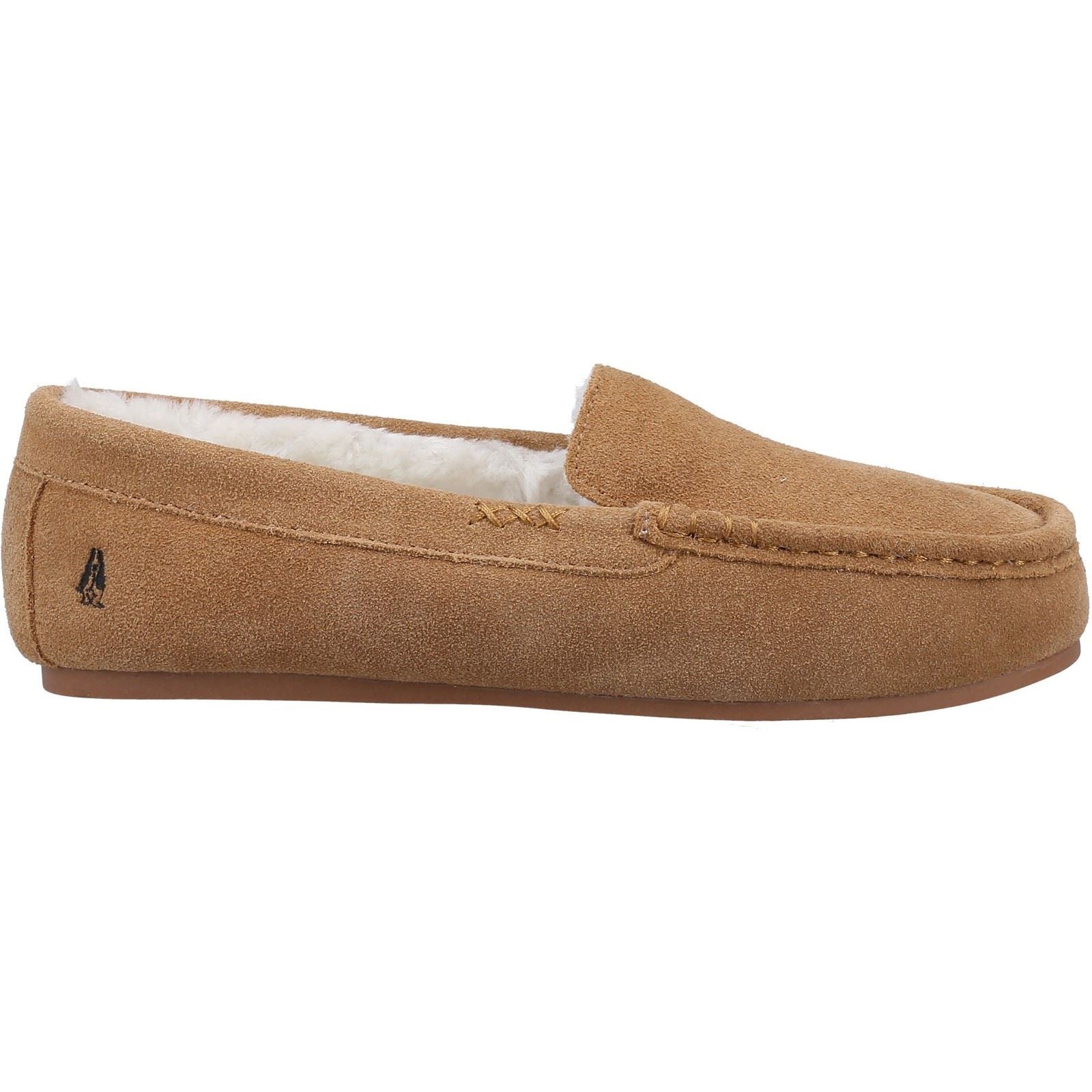 Hush Puppies Annie Mocassin Chaussons En Daim Pour Femmes Couleur Beige