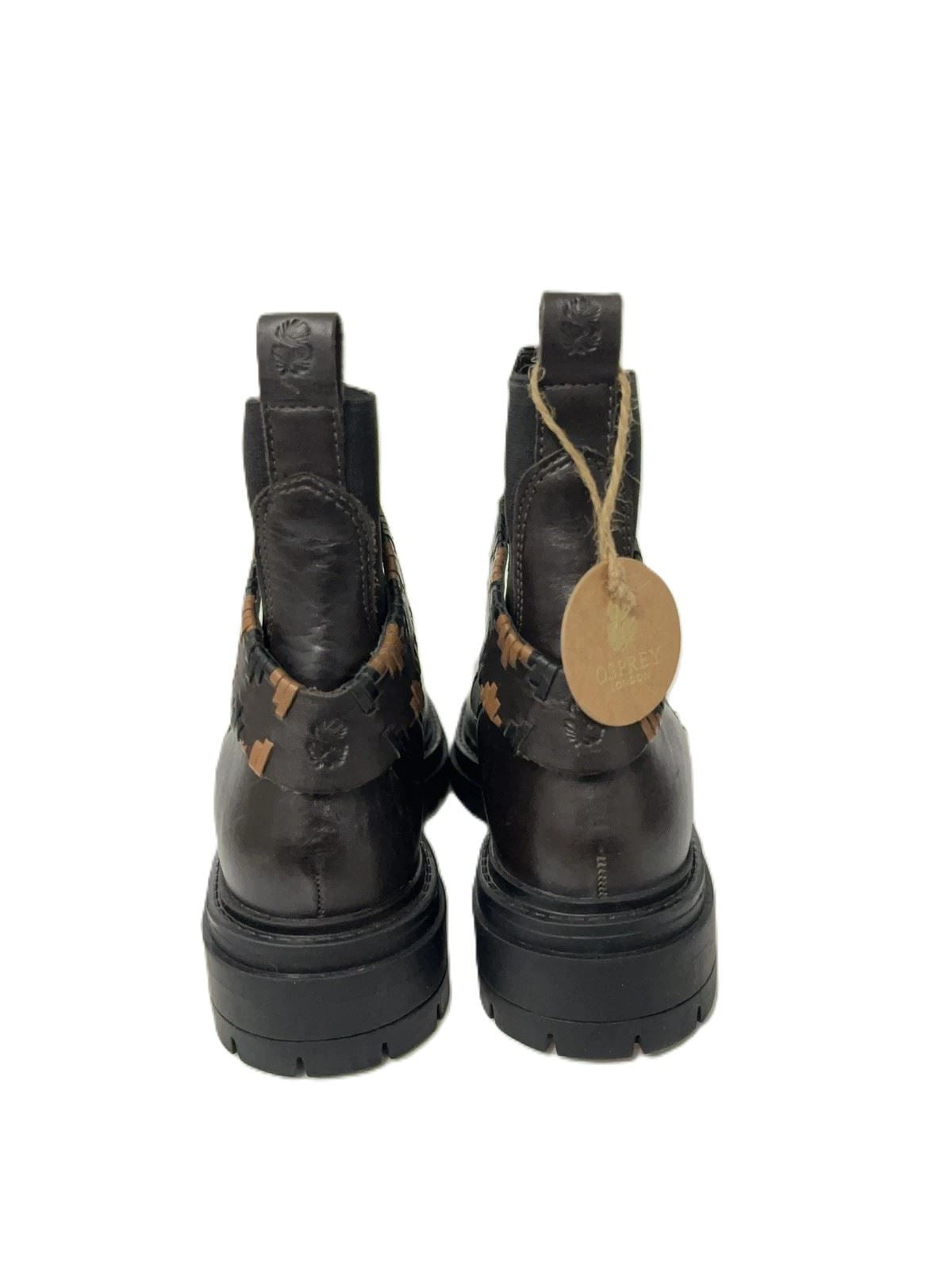Osprey London The Guildford Chelsea Bottes En Cuir Pour Femmes Marron