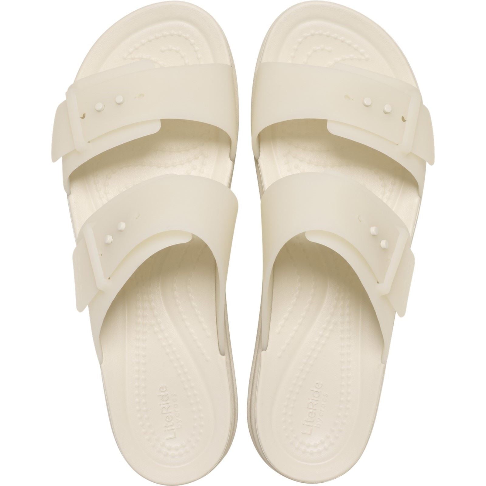 Crocs Brooklyn Buckle Low Wedge Sandales En Pierre De Sable Pour Femme