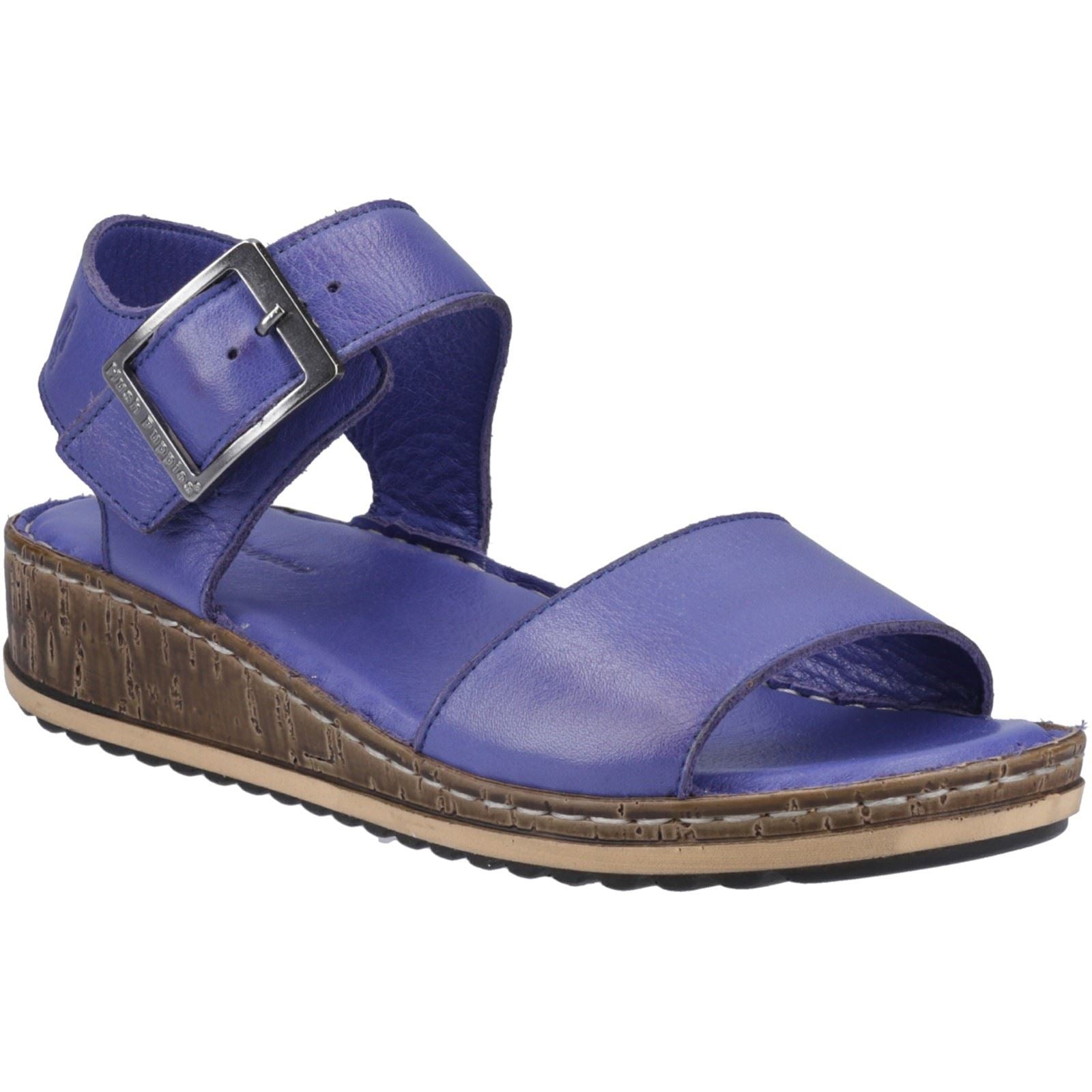 Hush Puppies Ellie Sandales Indigo Pour Femmes En Cuir