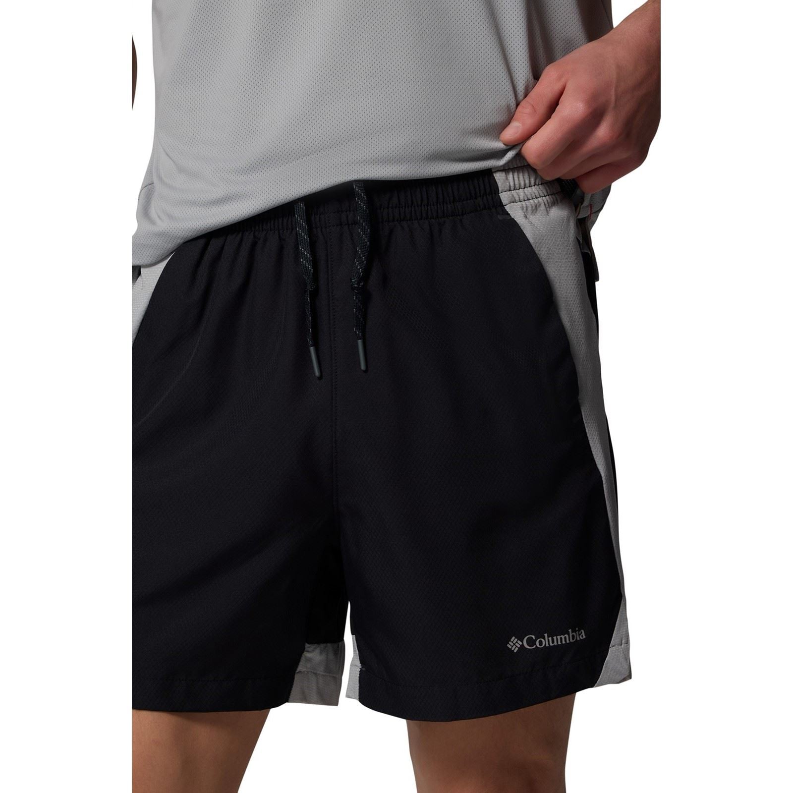 Columbia Three Pitch Shorts De Sport Actifs Pour Hommes En Polyester Noirs