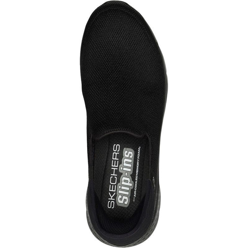 Skechers Go Walk Flex No Hands Baskets Noires Pour Hommes En Polyester