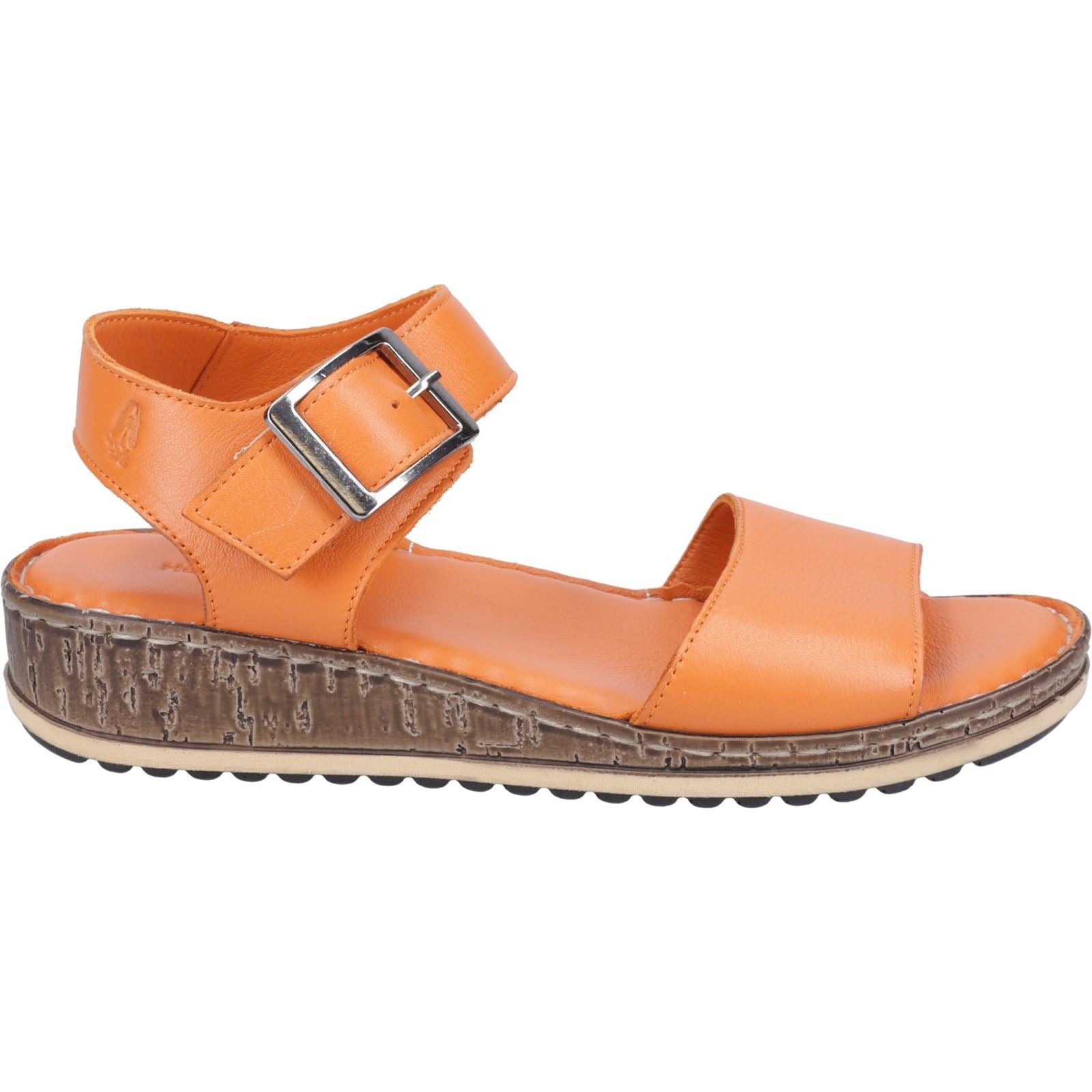 Hush Puppies Ellie Sandales En Cuir Pour Femme De Couleur Orange
