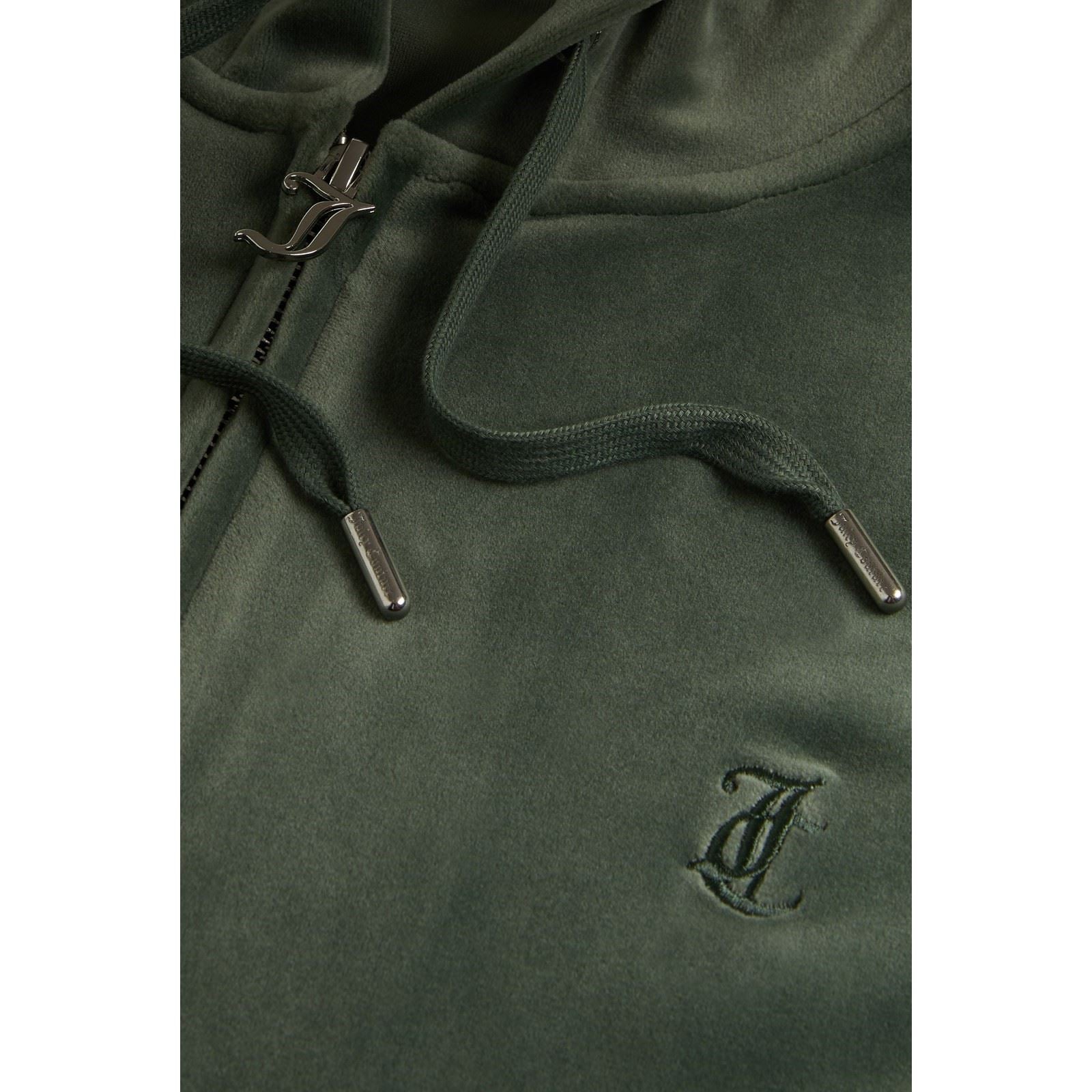 Juicy Couture Robertson Classic Jacket Sweat À Capuche Vert En Polyester Pour Femme