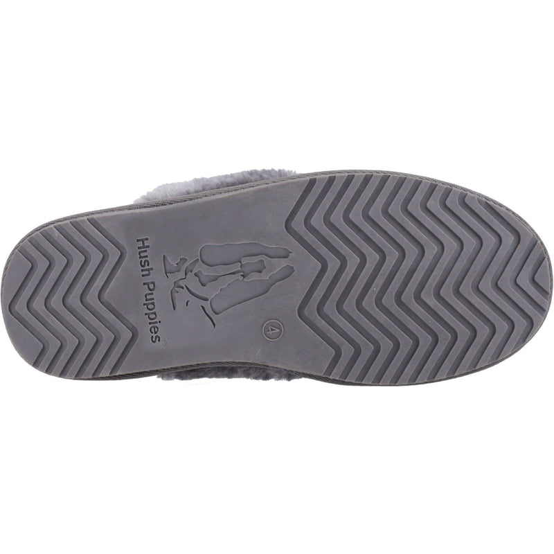 Hush Puppies Arianna Chaussons Pour Femmes En Tissu Gris