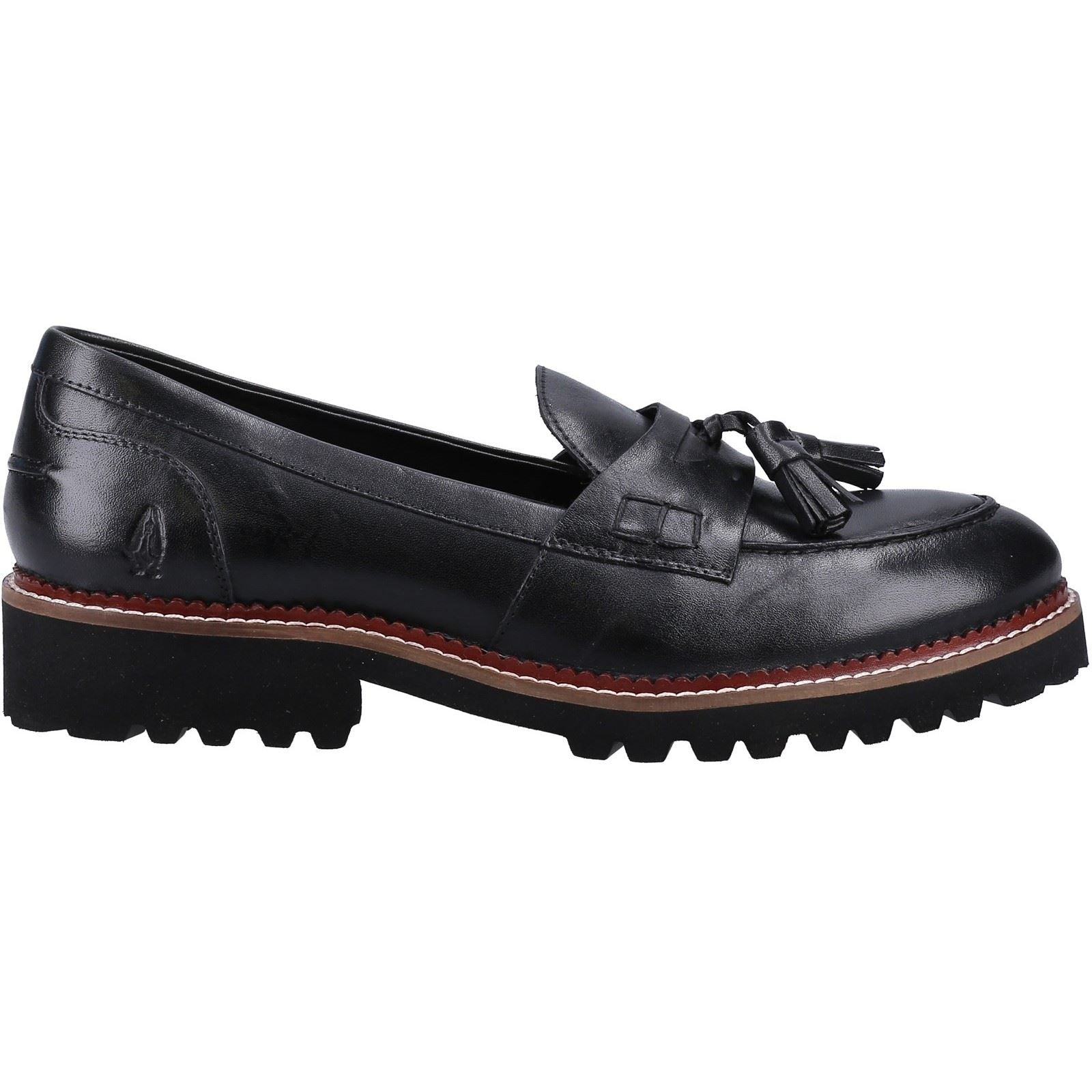 Hush Puppies Ginny Mocassins Noirs En Daim Pour Femmes