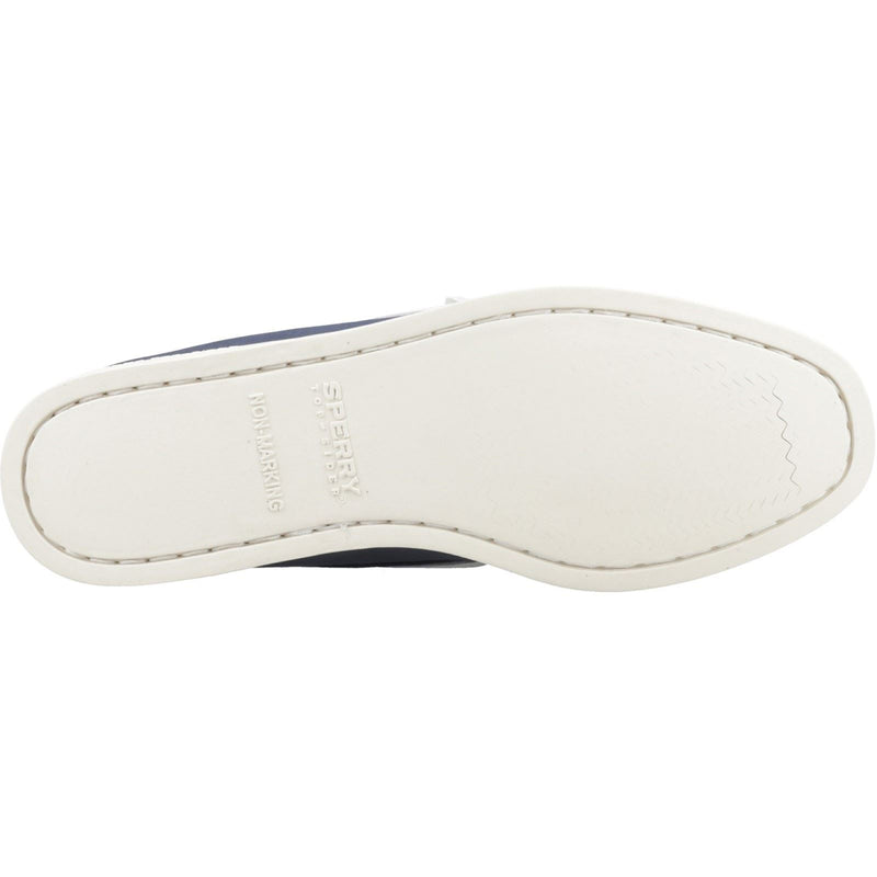 Sperry Authentic 2 Eye Chaussures Bateau En Cuir Pour Femmes En Bleu Marine