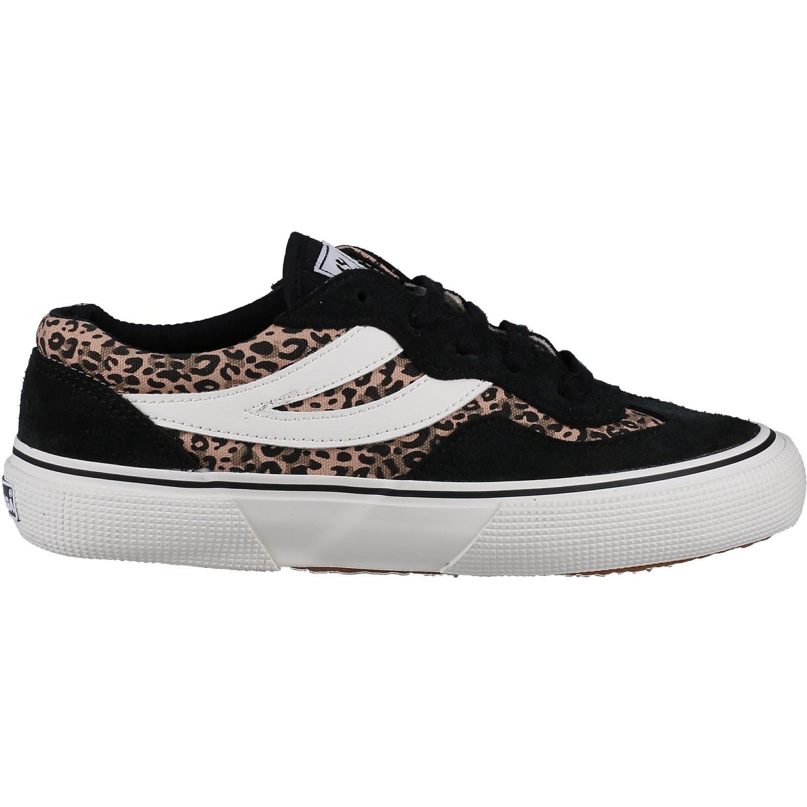 Superga 2941 Revolley Baskets Léopard Noir/Micro Pour Femme
