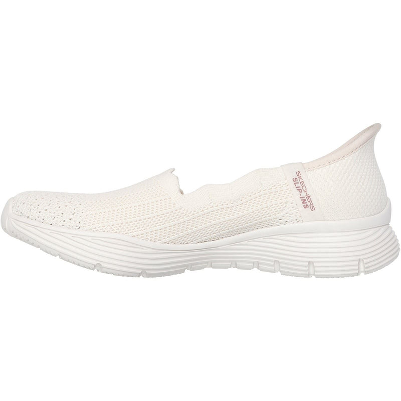 Skechers Seager Believe It Baskets Pour Femmes En Toile Blanc Cassé