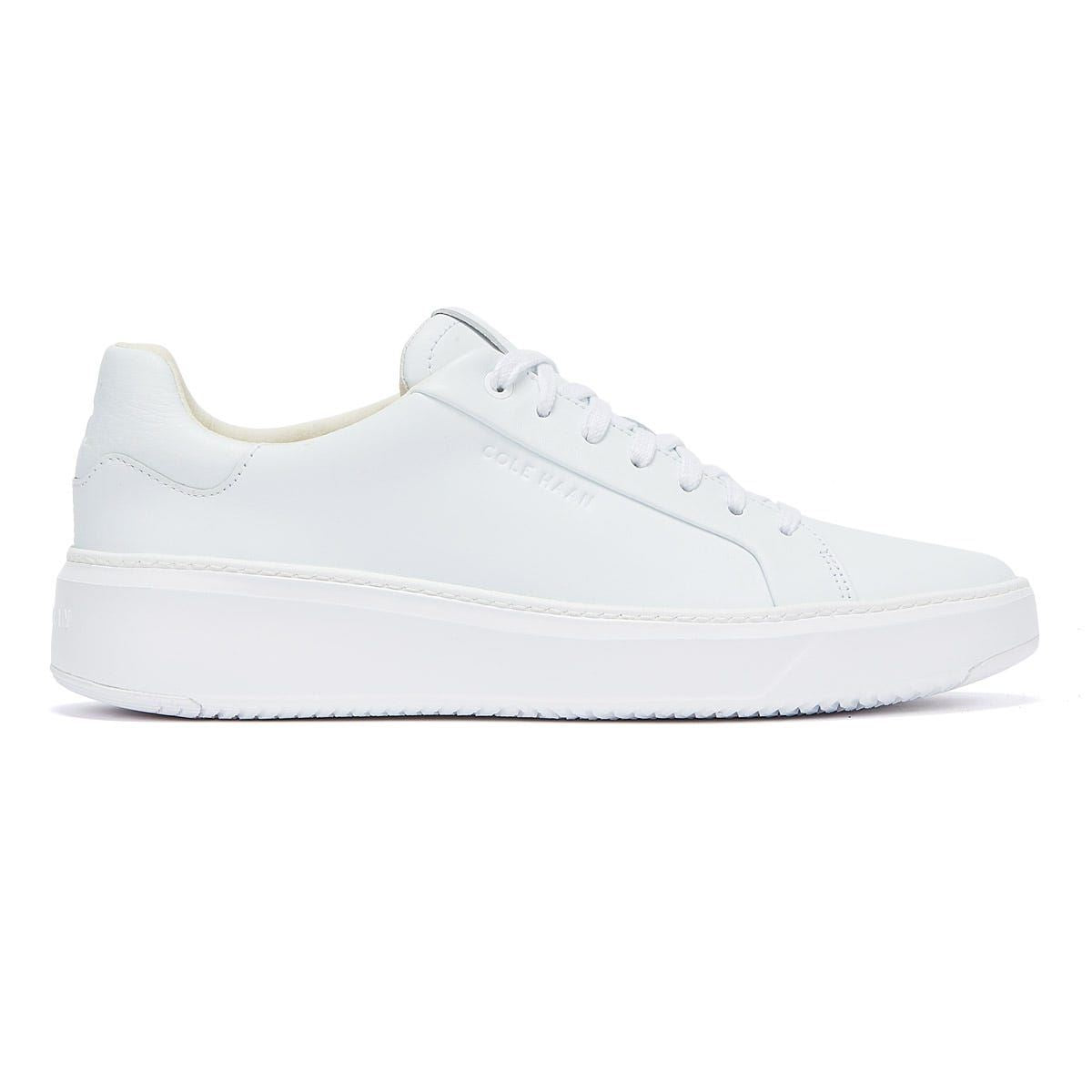 Cole Haan Grandprø Topspin Baskets Blanches En Cuir Pour Hommes