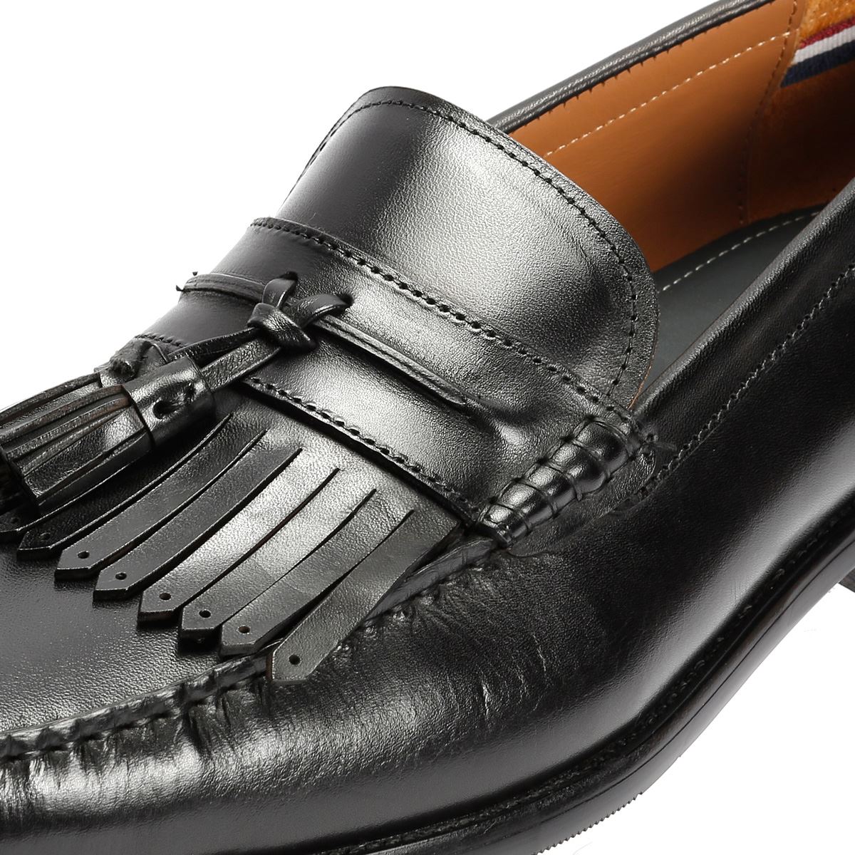 Ben Sherman Buster Mocassins Noirs En Cuir Pour Hommes