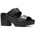 Hush Puppies Poppy Sandales Noires Pour Femmes En Cuir