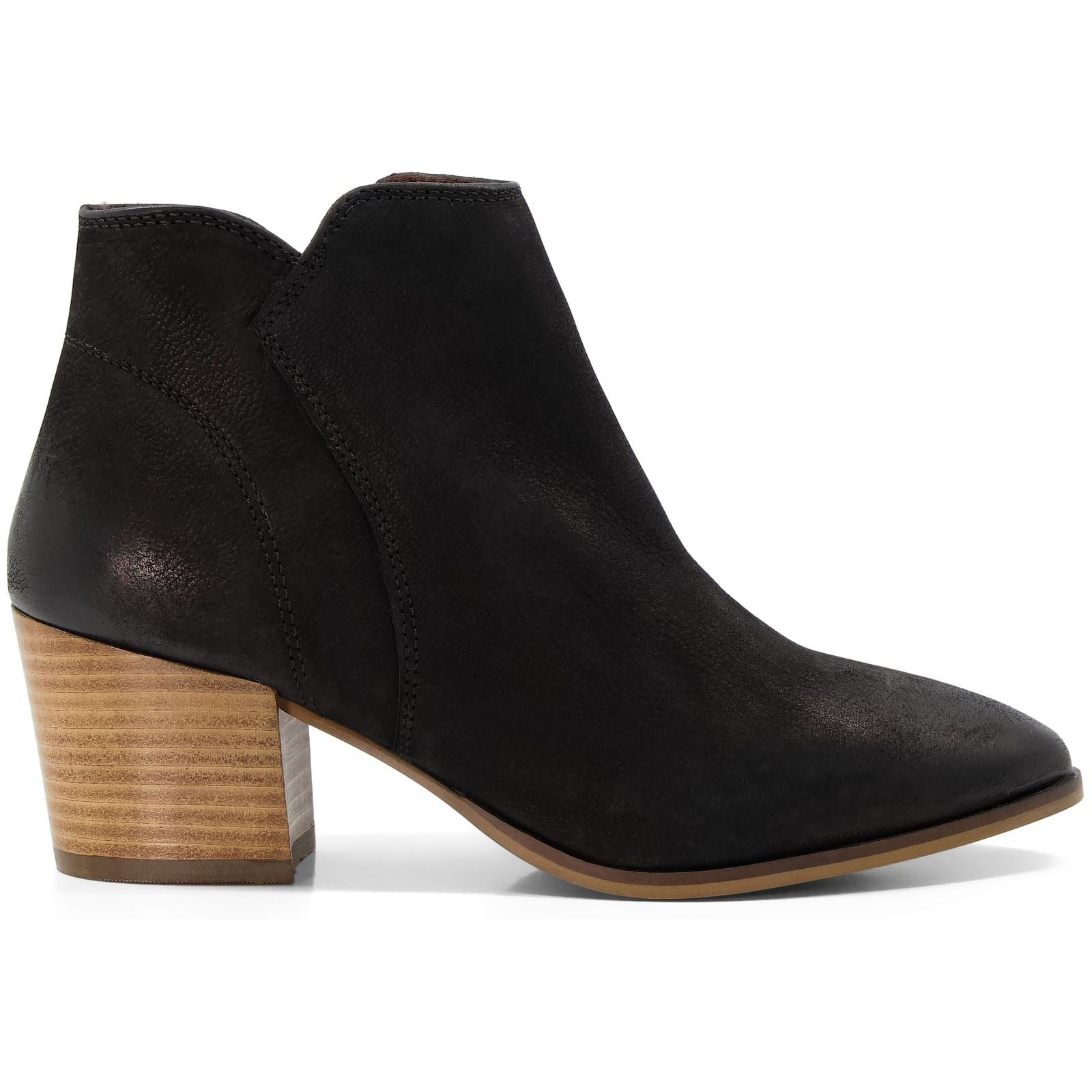 Dune Parlour Bottes Noires En Nubuck Pour Femmes