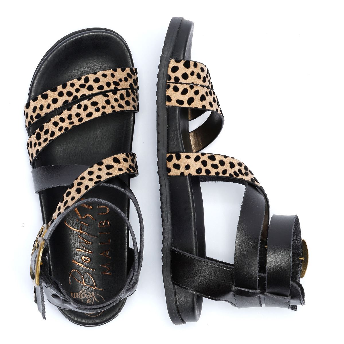Blowfish Malibu Candie Sandales Léopard Pour Femmes
