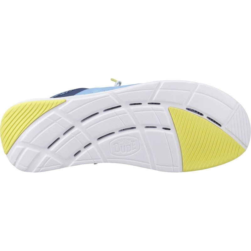 HEYDUDE Wally Hey2O Active Chaussures Mocassins Pour Hommes En Polyester Couleur Sargasso Bleu/Alaskan Bleu Taille M