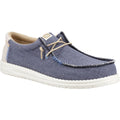 HEYDUDE Wally Coastline Chaussures Bateau En Tissu Pour Homme, Bleu Marine