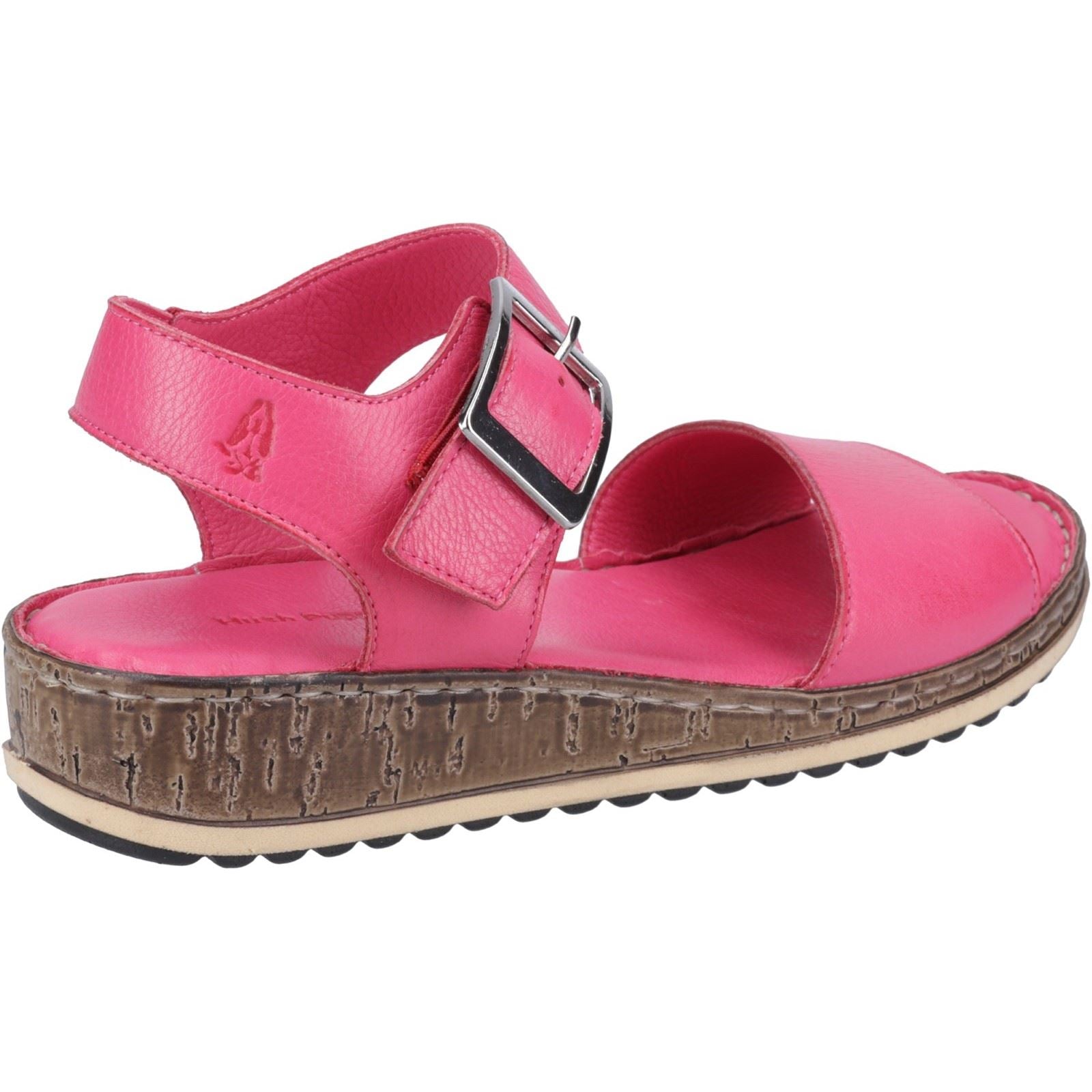 Hush Puppies Ellie Sandales Pour Femmes En Cuir Fuchsia