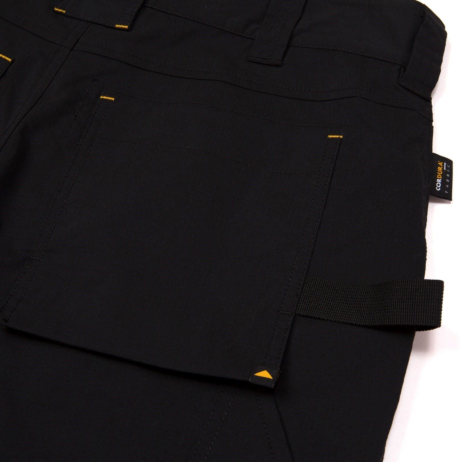 Caterpillar Nexus Stretch Shorts De Travail Noirs En Coton Pour Homme