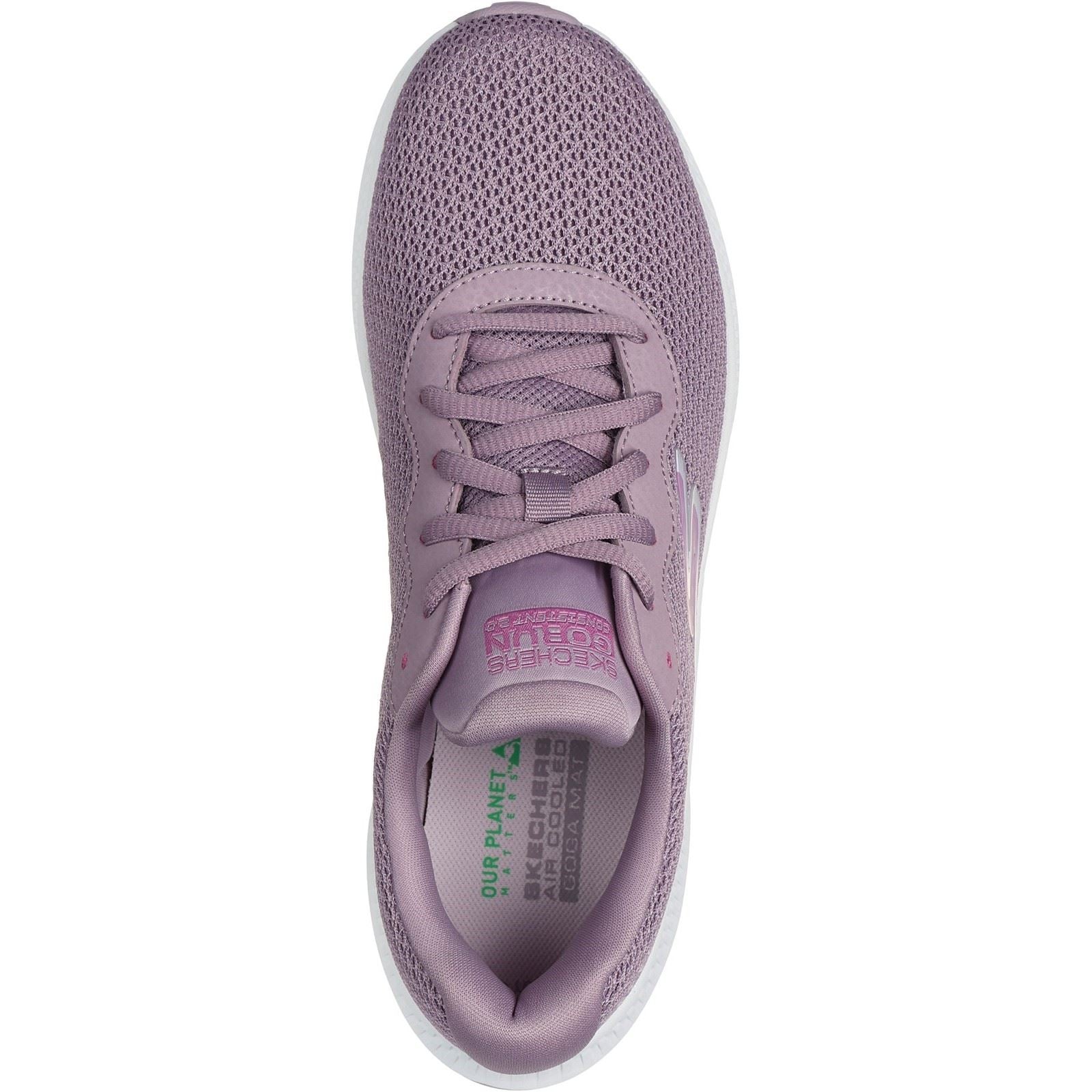 Skechers Go Run Consistent 2.0 Engaged Sneakers En Toile Mauve Pour Femme