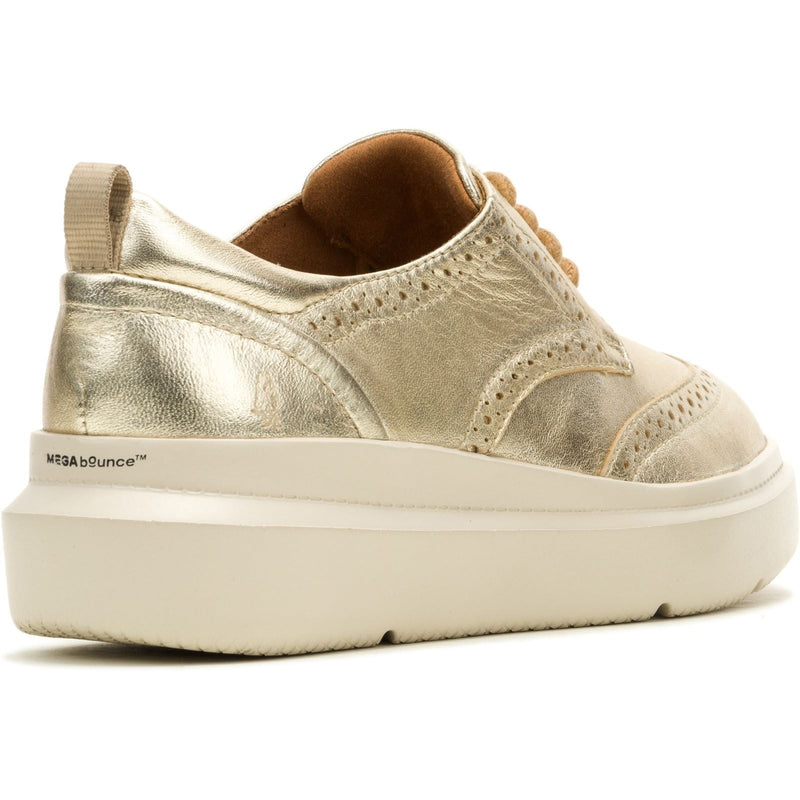 Hush Puppies Joy Chaussures Richelieu Pour Femmes En Cuir Champagne