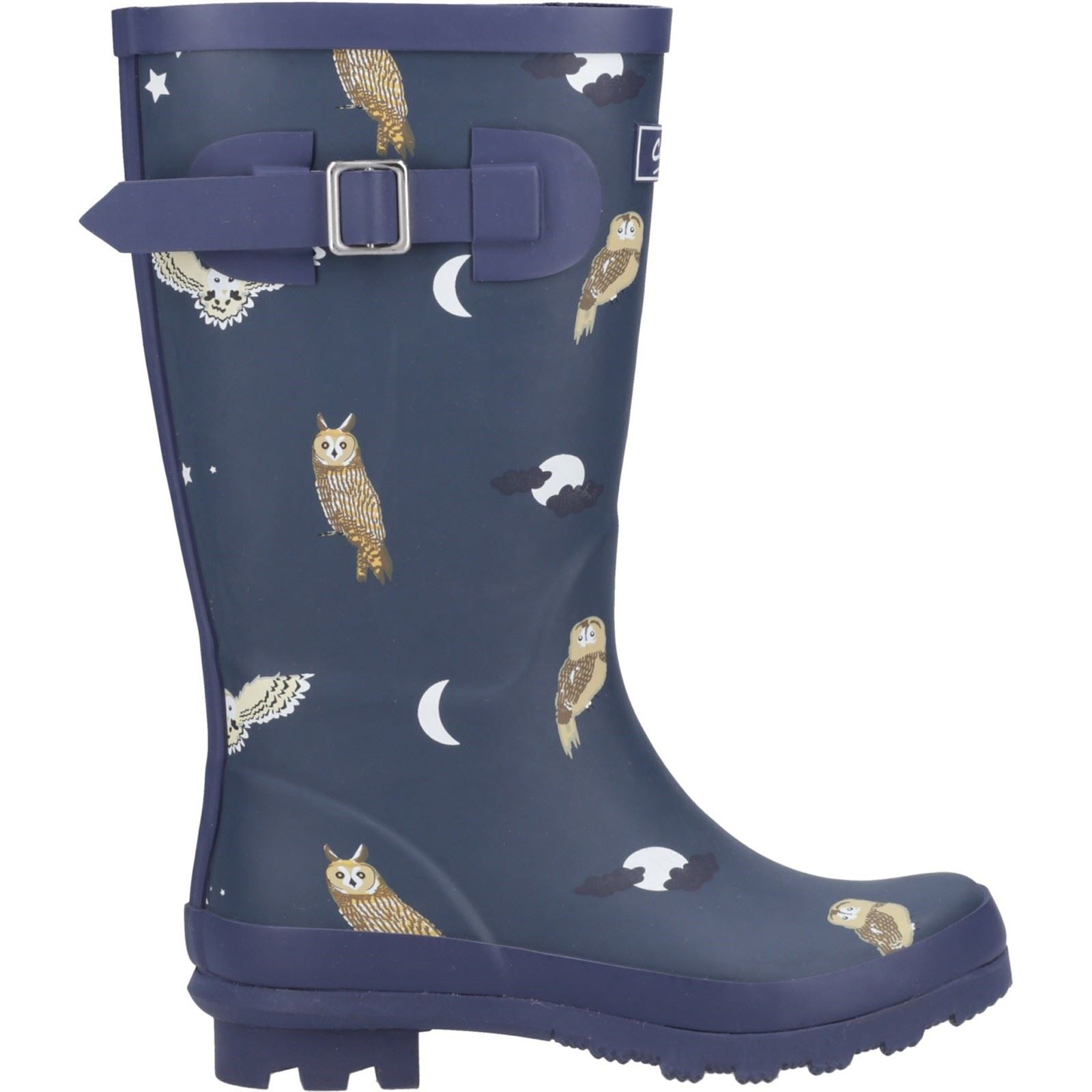 Cotswold Woodland JNR Bottes De Pluie En Caoutchouc Pour Filles Owls Wellington