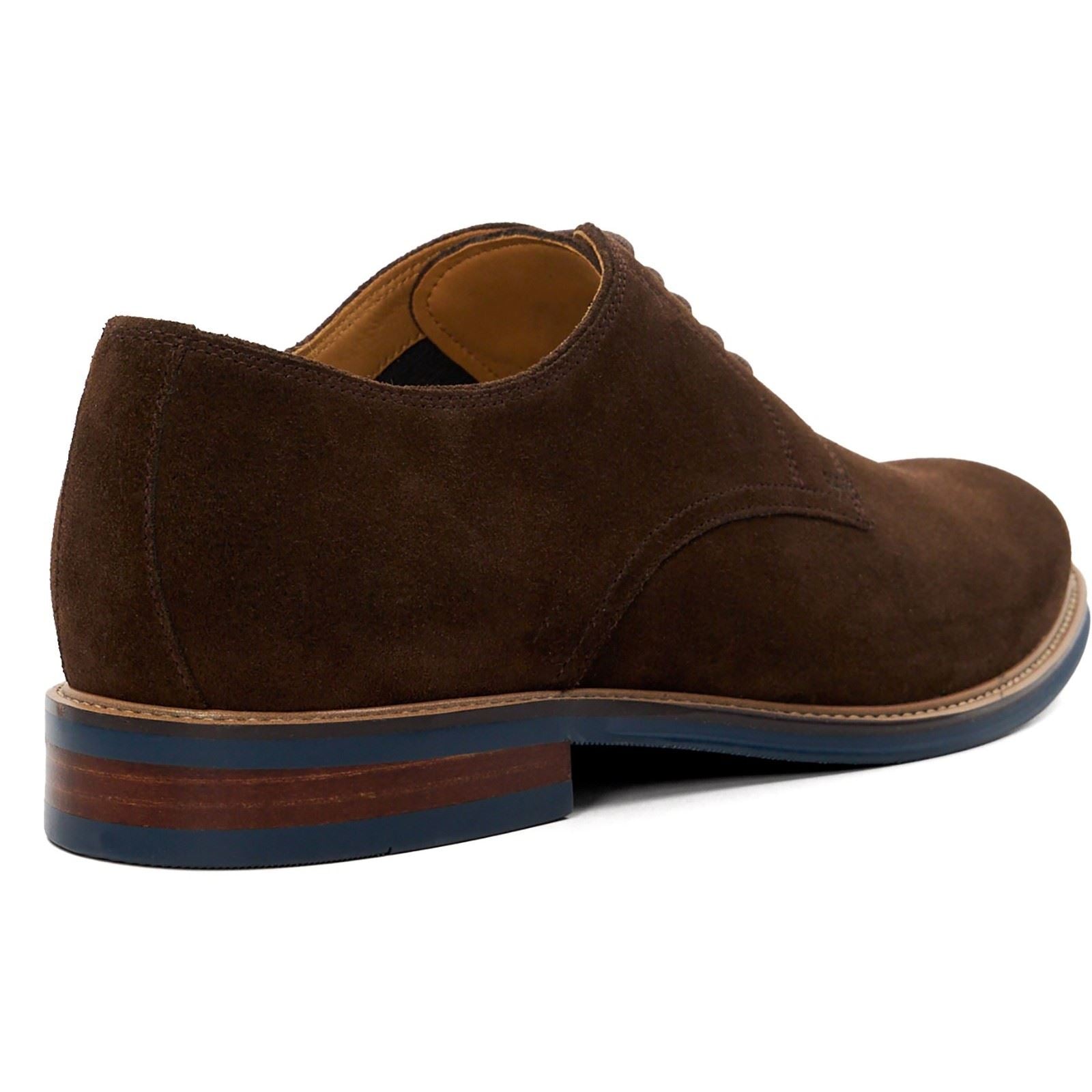 Dune Stanley Chaussures En Cuir Marron À Lacets Pour Homme
