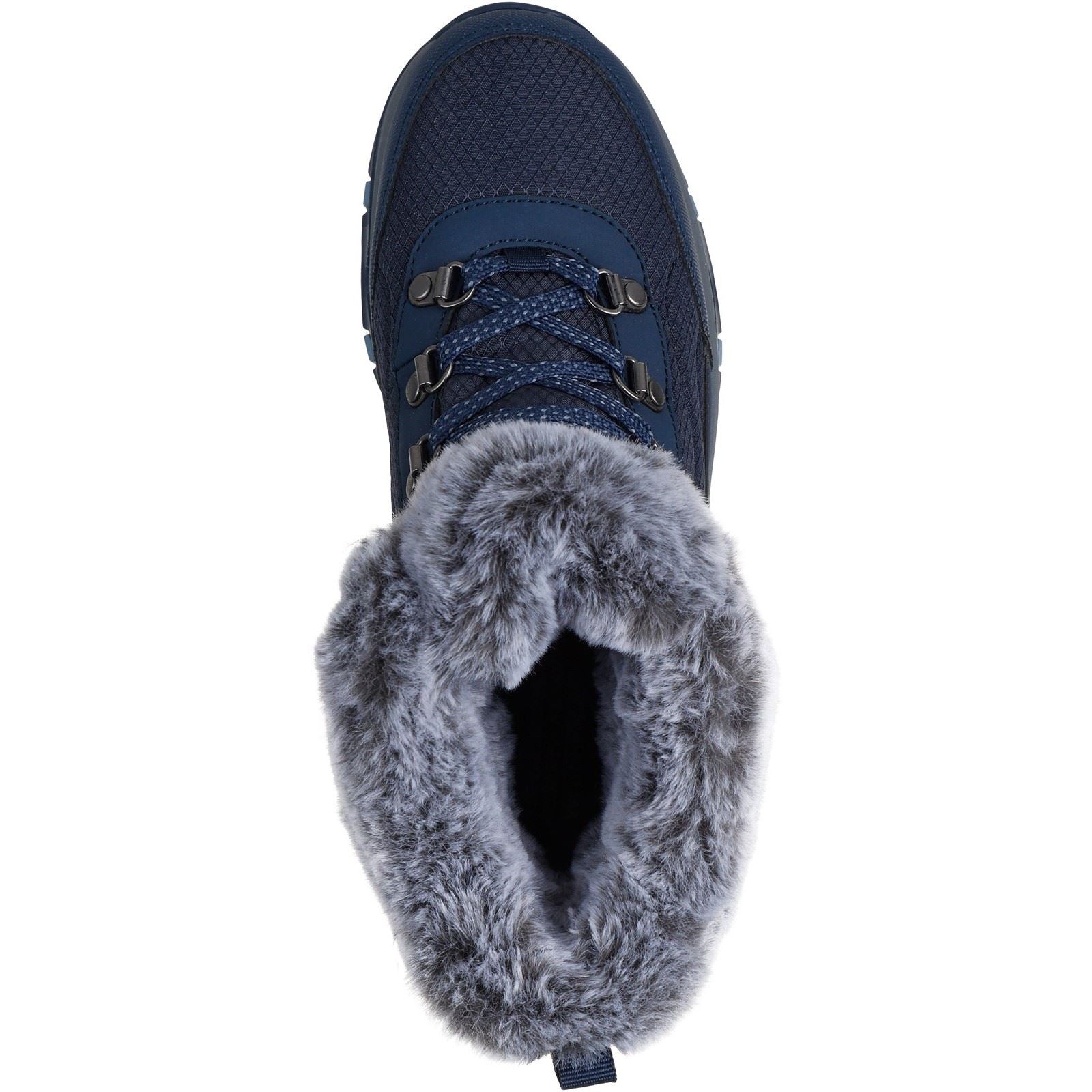 Skechers Trego Stormie Bottines D'Hiver Bleu Marine Pour Femmes