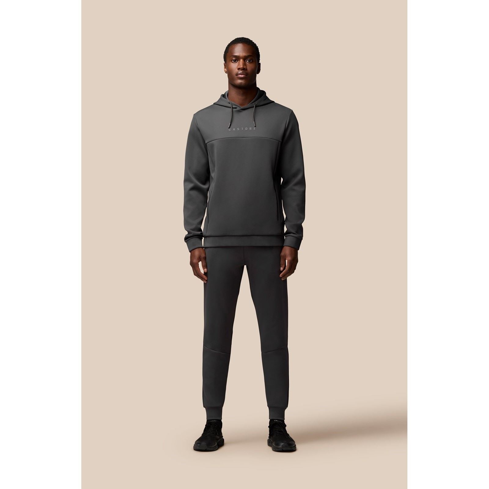 Castore Scuba Hoody Sweat À Capuche Gris En Polyester Pour Homme