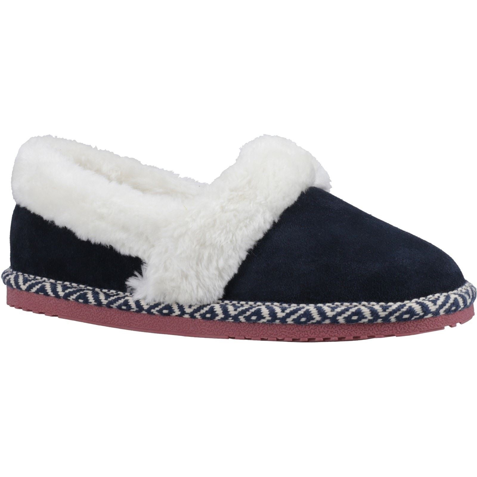 Hush Puppies Ariel Chaussons En Suede Pour Femmes Marine