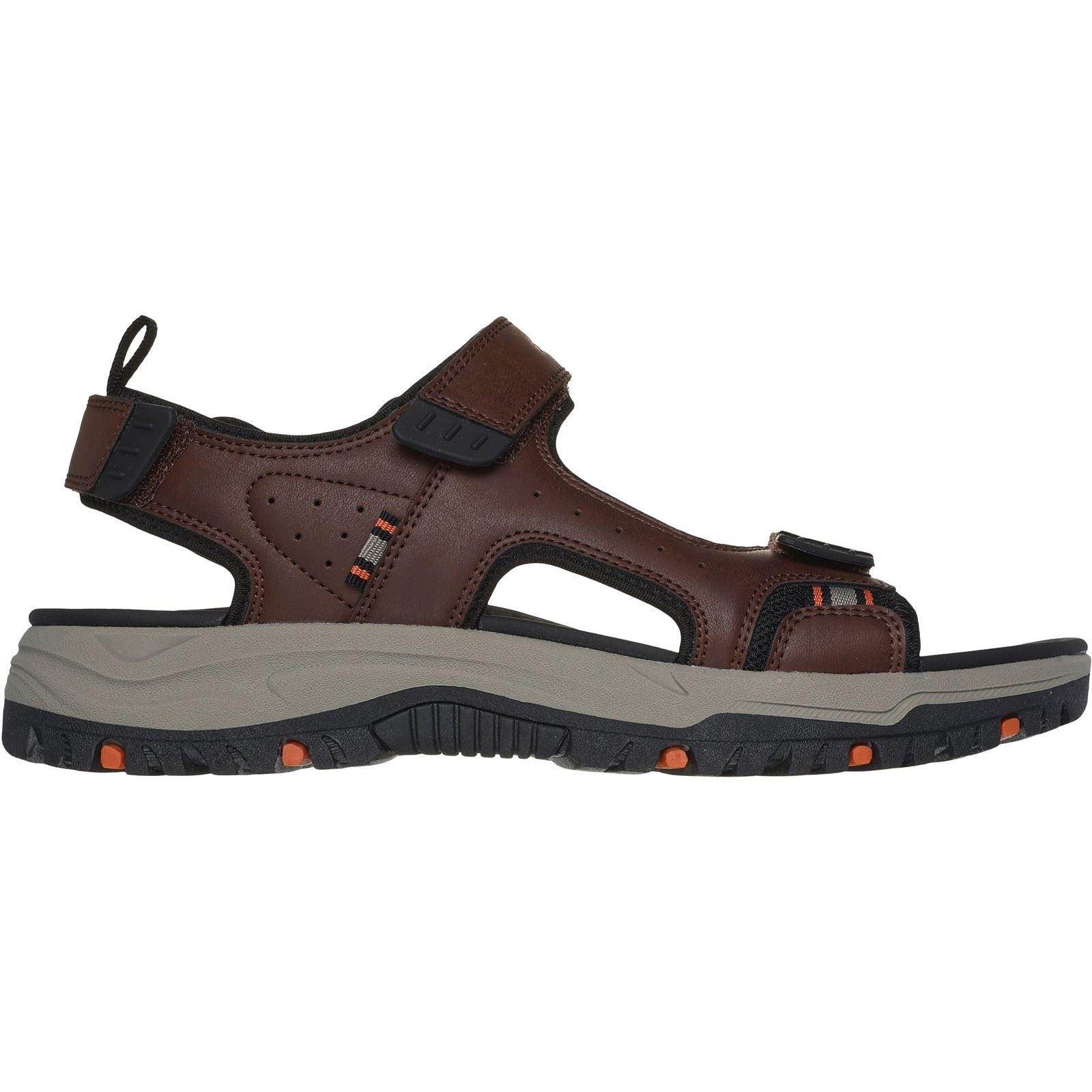 Skechers Prewitt Rigdon Sandales Synthétiques Pour Hommes Marron/Noir