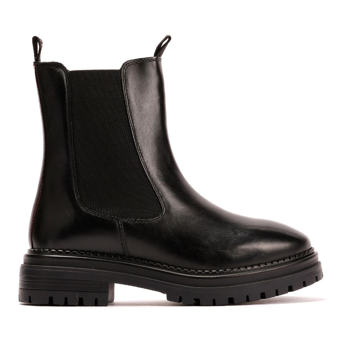 Osprey London The Hampton Chelsea Bottes Noires En Cuir Pour Femmes