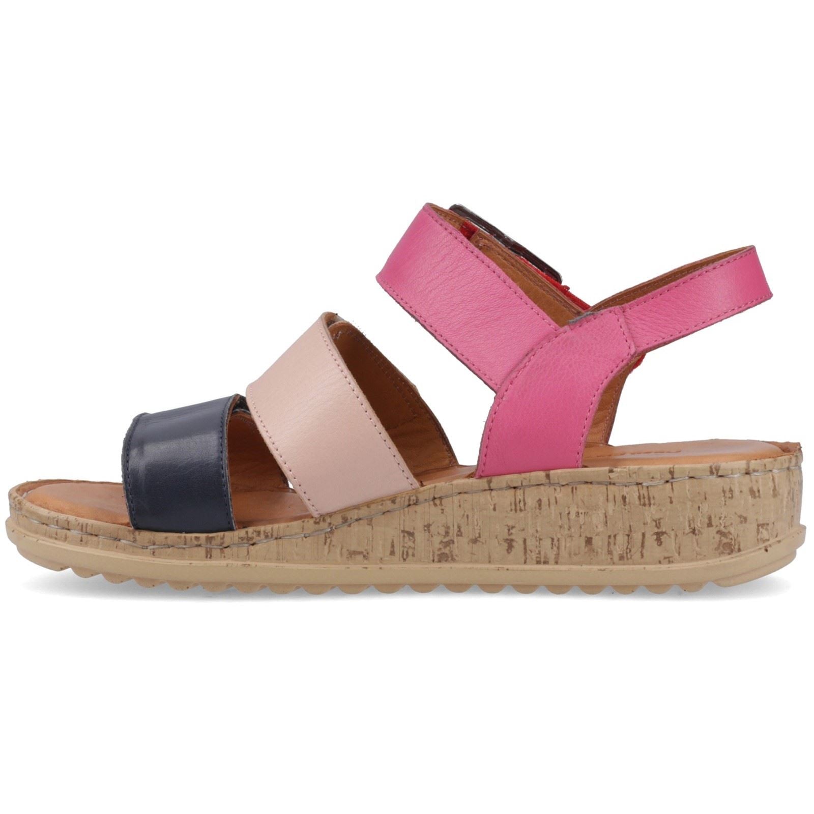 Hush Puppies Eliana Sandales En Cuir Fuchsia Pour Femmes