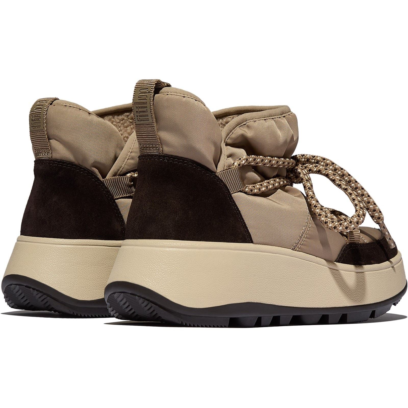Fitflop F-Mode Bottes Taupe Pour Femmes En Suède