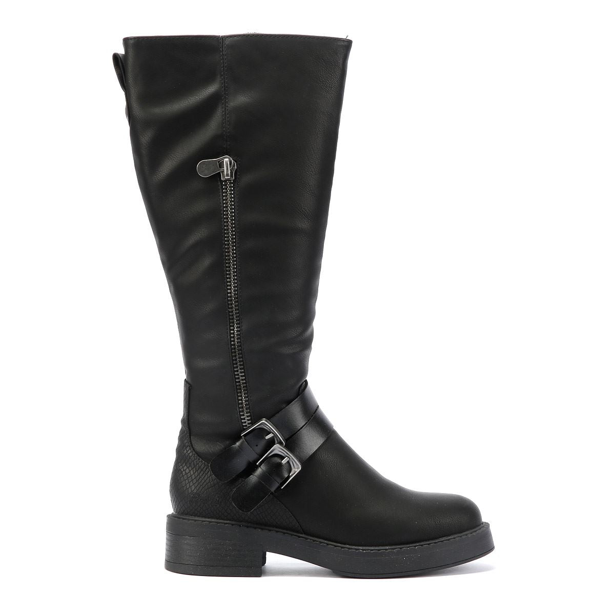 Blowfish Malibu Virtue 2 Bottes noires pour femmes en similicuir.